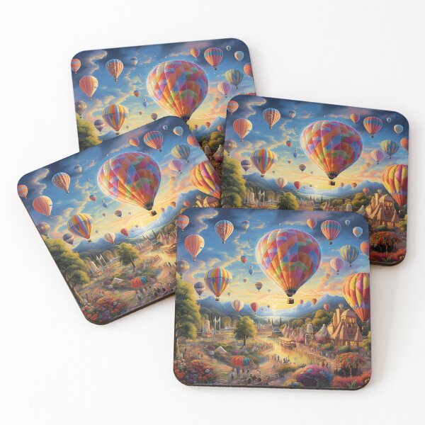 Item preview, Dreams Ascend: A Captivating Hot Air Balloon Festival designed and sold by MystiCanvas.