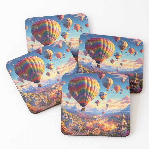 Item preview, Aerial Wonderland: Spellbinding Hot Air Balloon Festival designed and sold by MystiCanvas.