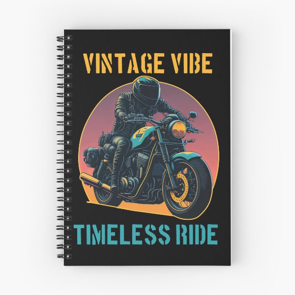 Item preview,  timeless ride cool retro motorcycle man graphic designed and sold by ProactiveMode.