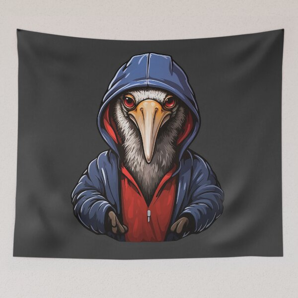 Item preview, Cool Cassowary in casual clothing designed and sold by Sidewayanimals.