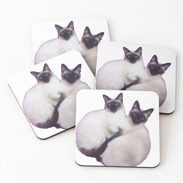 Item preview, Double Delight: Siamese Duo Sticker designed and sold by BeniSof.