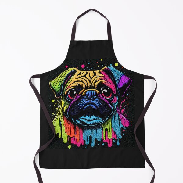 Item preview, Pug in Rainbow colors 2 designed and sold by RedBluffTraders.
