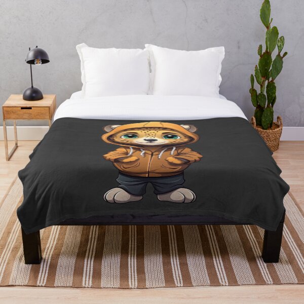 Item preview, Cool Cheetah in casual clothing designed and sold by Sidewayanimals.
