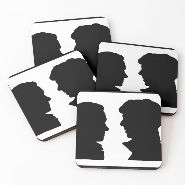 Item preview, John and Sherlock romantic silhouette    designed and sold by Hannahrose96.
