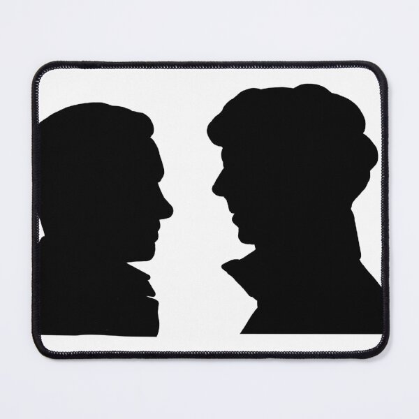 Item preview, John and Sherlock romantic silhouette    designed and sold by Hannahrose96.