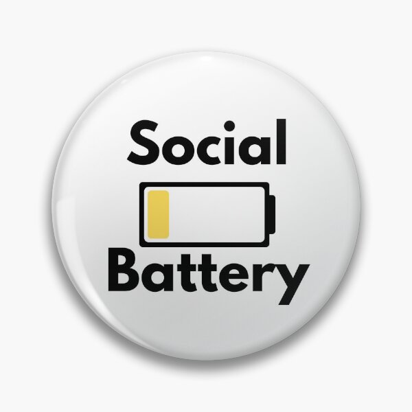 Item preview, Social Battery in Power Saver Mode designed and sold by Cat00Tome.