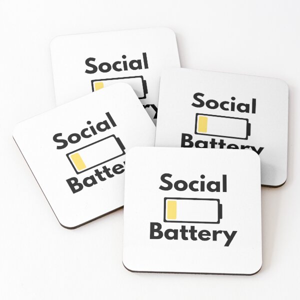 Item preview, Social Battery in Power Saver Mode designed and sold by Cat00Tome.