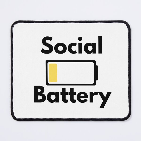 Item preview, Social Battery in Power Saver Mode designed and sold by Cat00Tome.