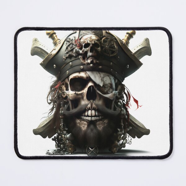 Item preview, SKULL DARK PIRATE HAT BEARD SHIP OCEAN SEA CARIBEAN SEA ATLANTIC WEAPONS #ogirdor designed and sold by ogirdorgraphics.