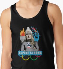 Lindsey Vonn | Alpine Strong | Olympische Winterspiele 2018 Tanktop für Männer