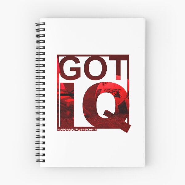 Item preview, GOT IQ for soccer players - DARK RED designed and sold by gradeafun.