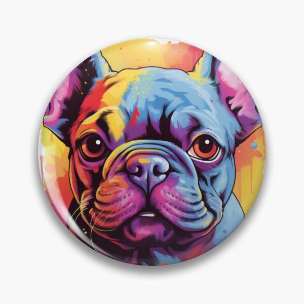 Item preview, Adorable diseño colorido de bulldog francés. designed and sold by happy-roars.