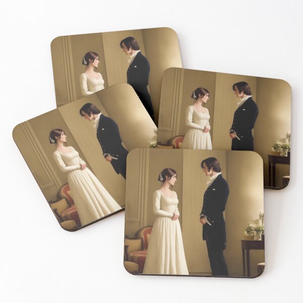 Item preview, Mr Darcy And Elizabeth Bennett The First Proposal Pride And Prejudice Inspired Art designed and sold by CDC40.