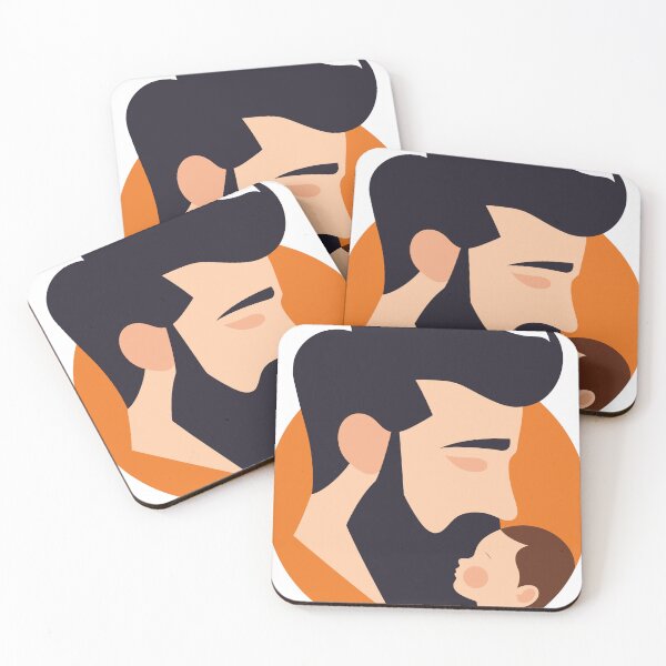 Item preview, A Father Kissing His Newborn designed and sold by a4mbs.