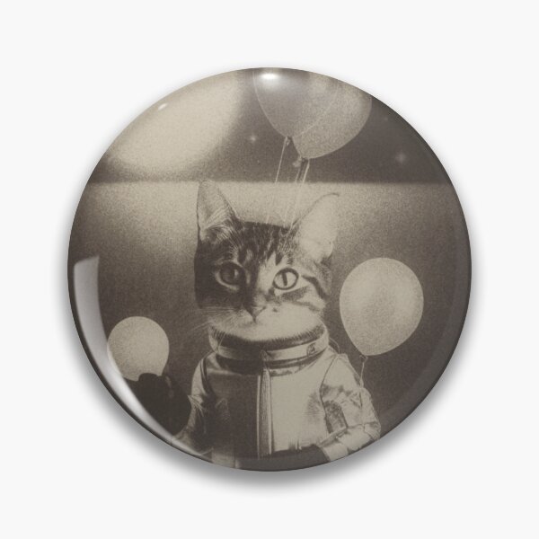Item preview, Astronaut cat with balloons v2 designed and sold by Melancholy & Whimsy.