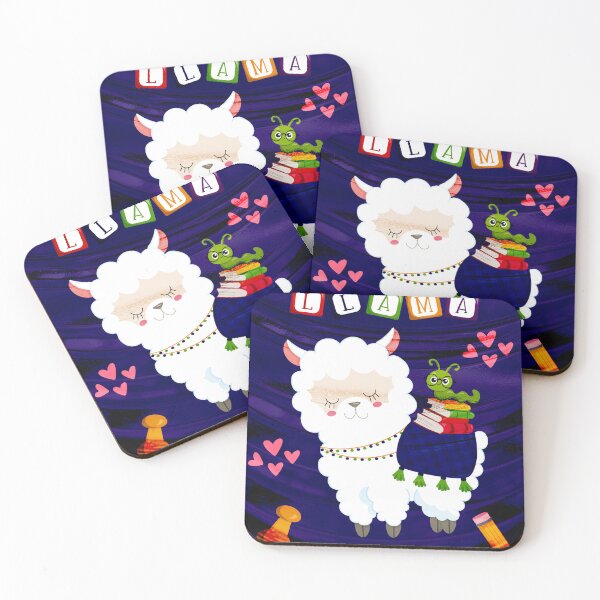 Item preview, Very cute Llama metal blue designed and sold by Gee-Na.