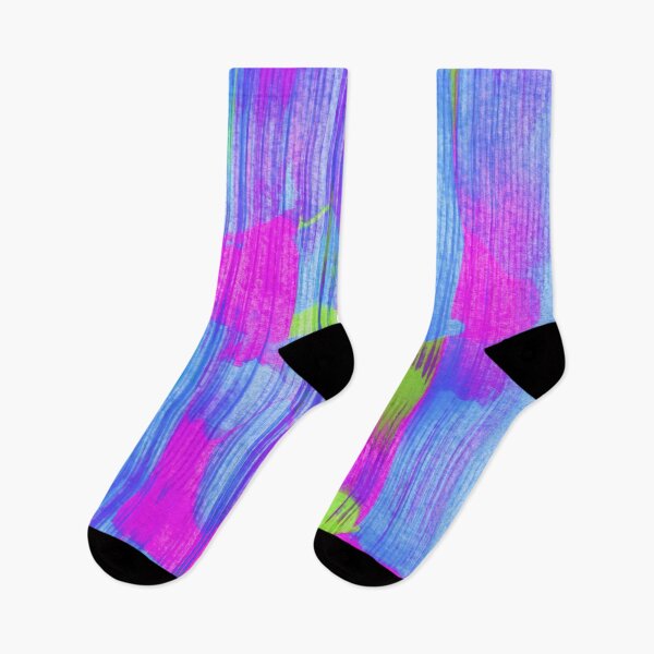 Artikelvorschau, Futuristisches Vaporwave-Abstraktgemälde mit leuchtendem Blau, Magenta und Grün entworfen und verkauft von Daydreamer Alley.