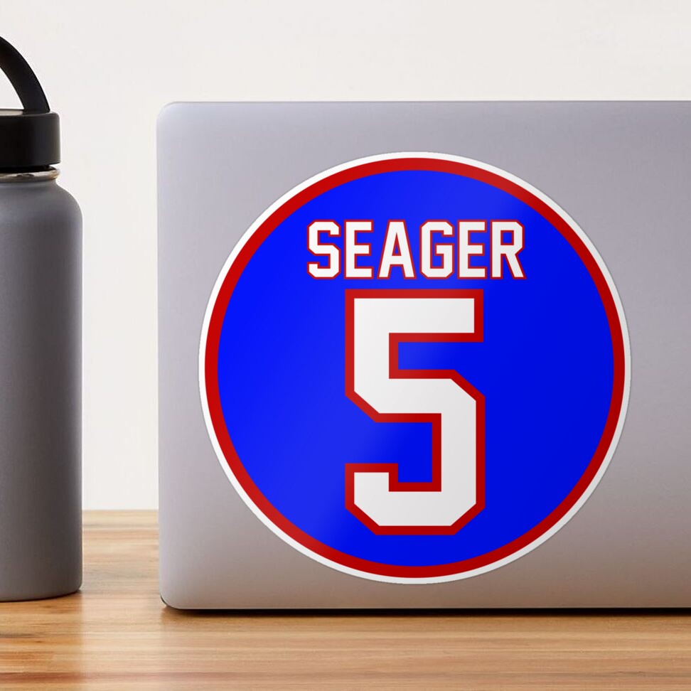 corey seager jersey number Sticker for Sale by madisonsummey