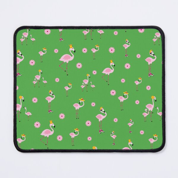 Item preview, Cute Pink Flamingos n Flowers Pattern designed and sold by ClaudiaFlores.