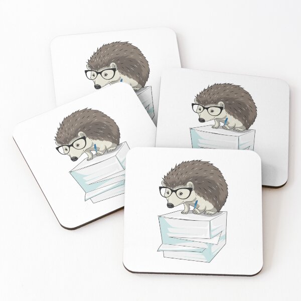 Item preview, Hedgehog Secretary Stack of paper Office designed and sold by Snabdesign84.