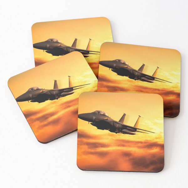 Item preview, USAF F-15E Strike Eagle flying at sunset designed and sold by Rodissimus1984.