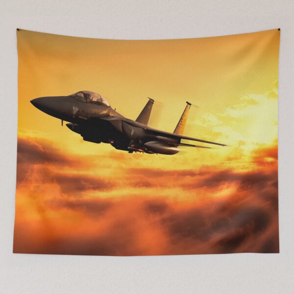 Item preview, USAF F-15E Strike Eagle flying at sunset designed and sold by Rodissimus1984.