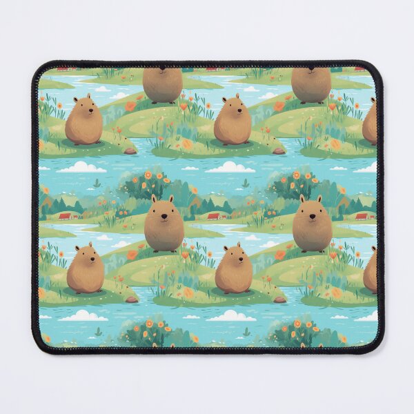 Item preview, Capybaras at the river designed and sold by pamelawille.
