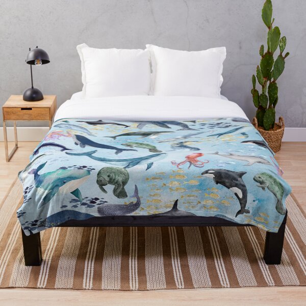 Item preview, Humpback Whales and Ocean Life designed and sold by BlueDoorStudio.