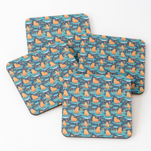 Item preview, Capybaras at the river designed and sold by pamelawille.