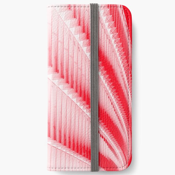 White and red design iPhone Wallet