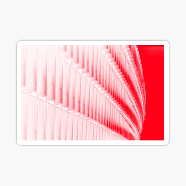 White and red design Sticker