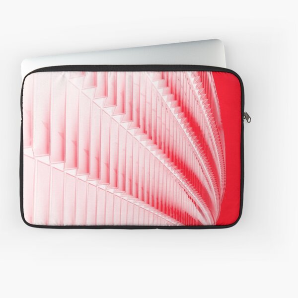 White and red design Laptop Sleeve
