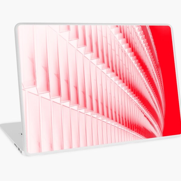 White and red design Laptop Skin