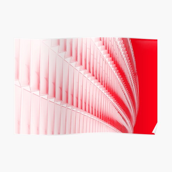 White and red design Poster