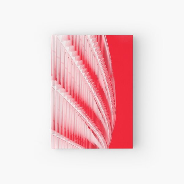 White and red design Hardcover Journal