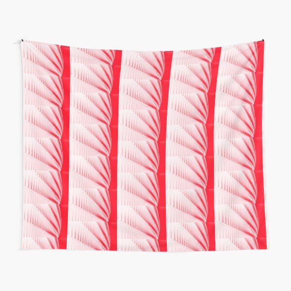 White and red design Tapestry