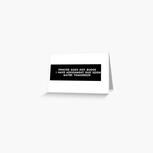 Funny Haiku Greeting Card