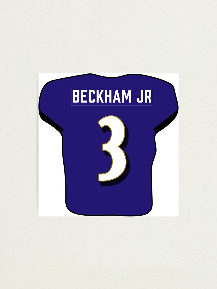 Odell Beckham Jr Jersey Photographic Print for Sale by cbaunoch Redbubble