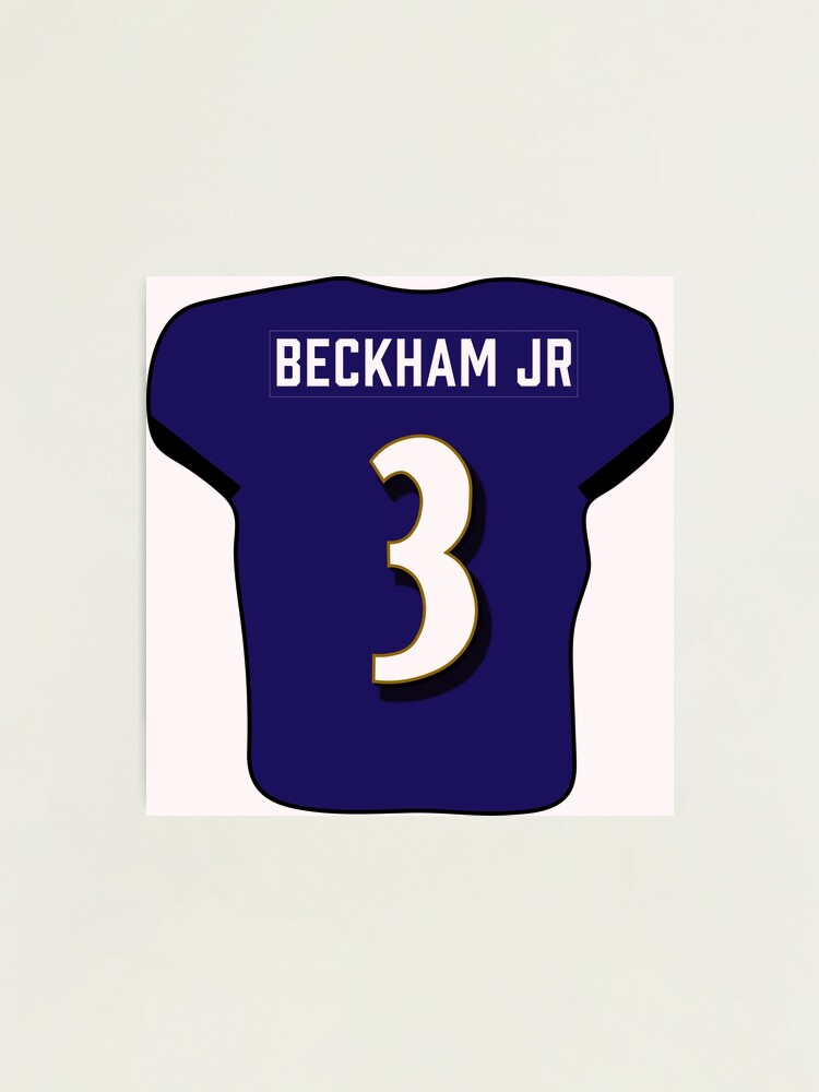 Odell Beckham Jr Jersey Photographic Print for Sale by cbaunoch Redbubble