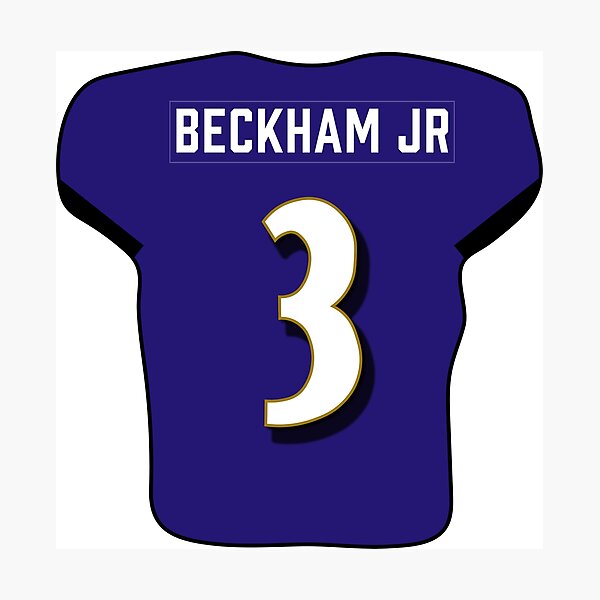 Odell Beckham Jr Jersey Photographic Print for Sale by cbaunoch Redbubble