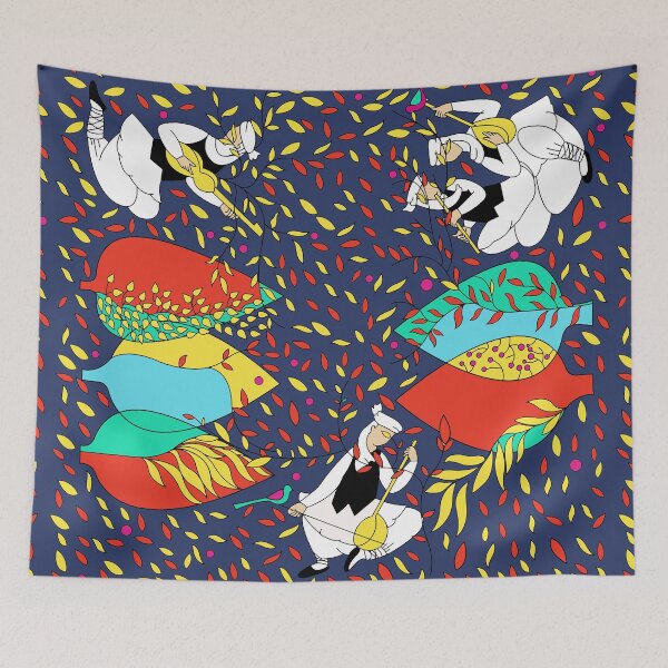 Item preview, Persian musicians illustration design  designed and sold by PersianStore.