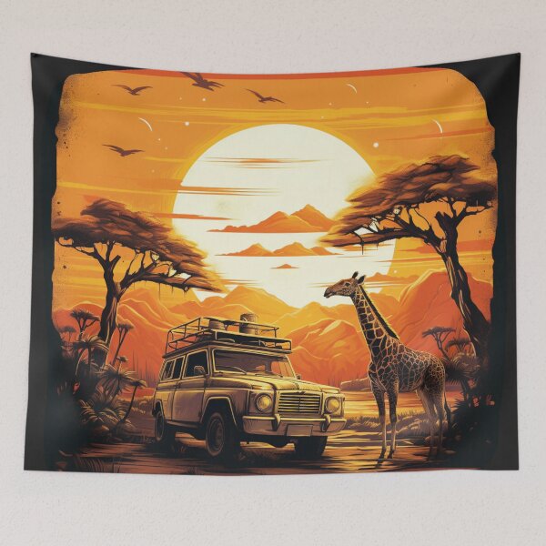 Item preview, A Vintage Safari Scene designed and sold by GoodOldVintage.