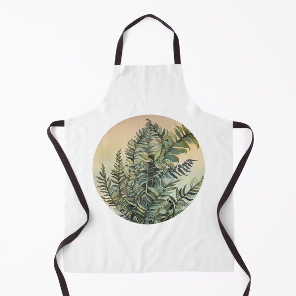 Item preview, Watercolour Art Nouveau Inspired Green Fern Leaves designed and sold by DarlaEdnaFleur.