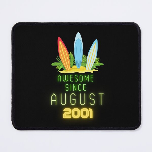 Item preview, Awesome Since August 2001 birthday gift with summer vibes designed and sold by Noussairox.