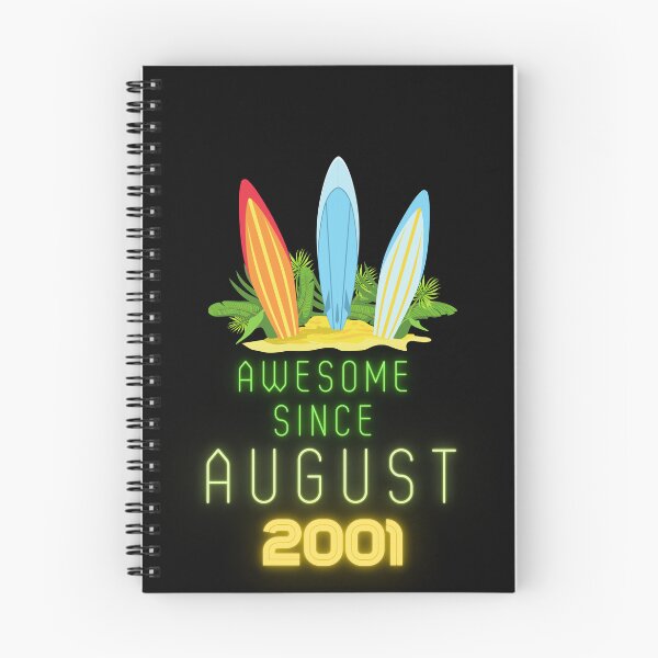Item preview, Awesome Since August 2001 birthday gift with summer vibes designed and sold by Noussairox.