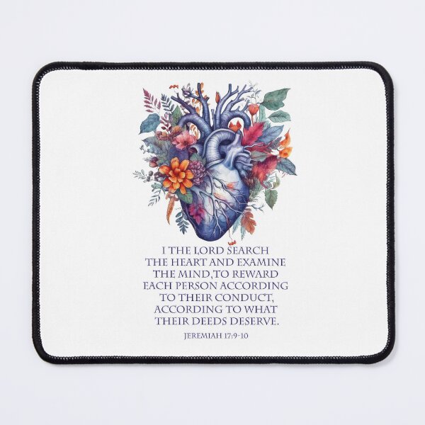 Item preview, I The Lord search the heart & examine the mind Jeremiah 17:9-10 designed and sold by WideIsTheGate.