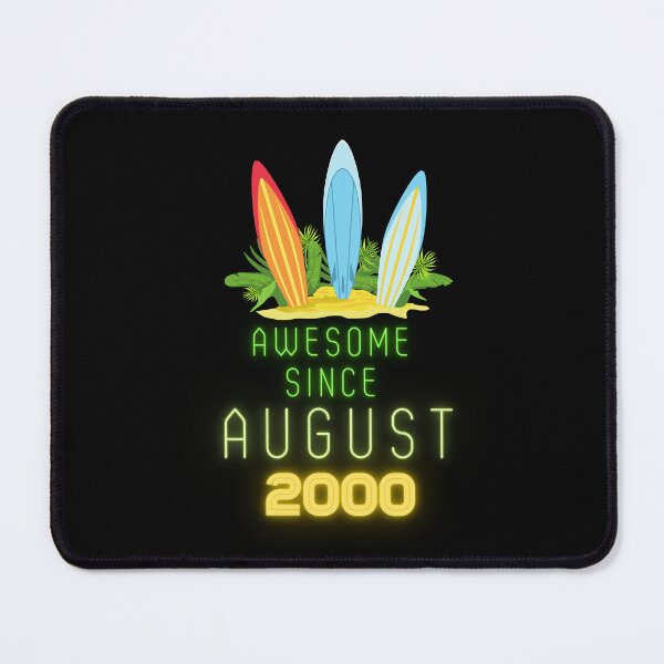 Item preview, Awesome Since August 2000 birthday gift with summer vibes designed and sold by Noussairox.