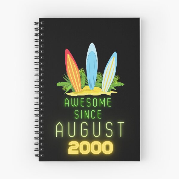 Item preview, Awesome Since August 2000 birthday gift with summer vibes designed and sold by Noussairox.