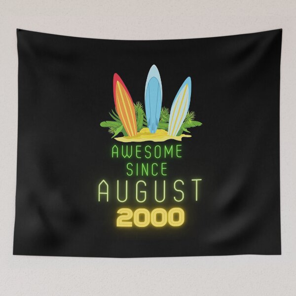 Item preview, Impresionante regalo de cumpleaños desde agosto de 2000 con vibraciones de verano. designed and sold by Noussairox.