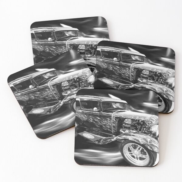 Item preview, 1930 Ford Sedan Flames Grayscale designed and sold by mljdwhite.